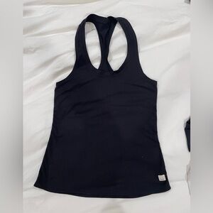 Vuori black fitted racer back tank